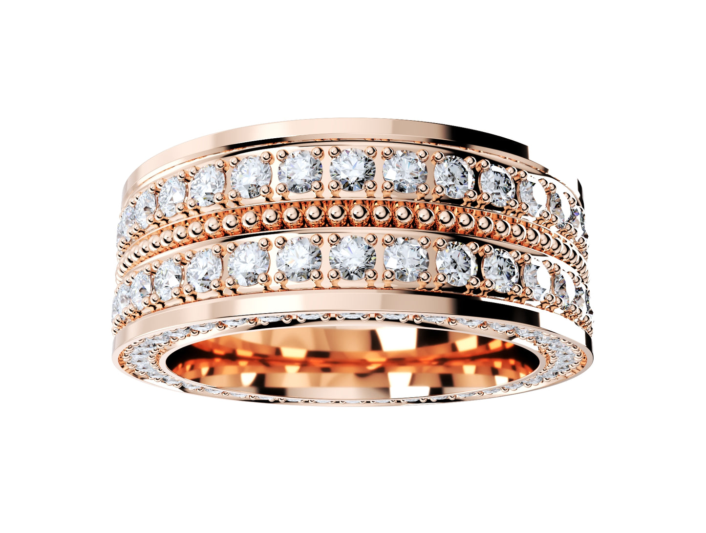 Wedding Ring For Men And Women 9 mm Wide Design-PSJM001V12VE 3D print model