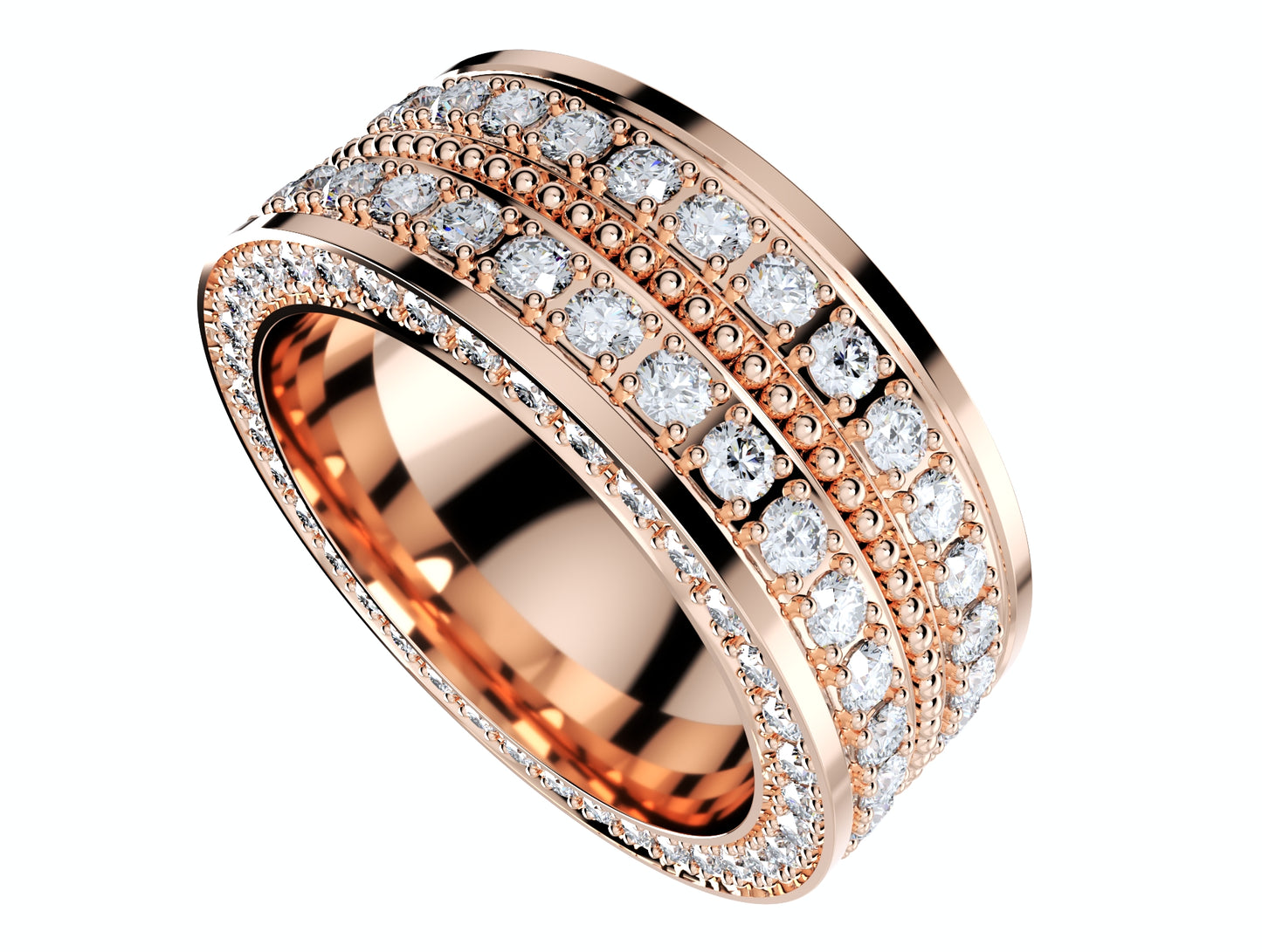 Wedding Ring For Men And Women 9 mm Wide Design-PSJM001V12VE 3D print model