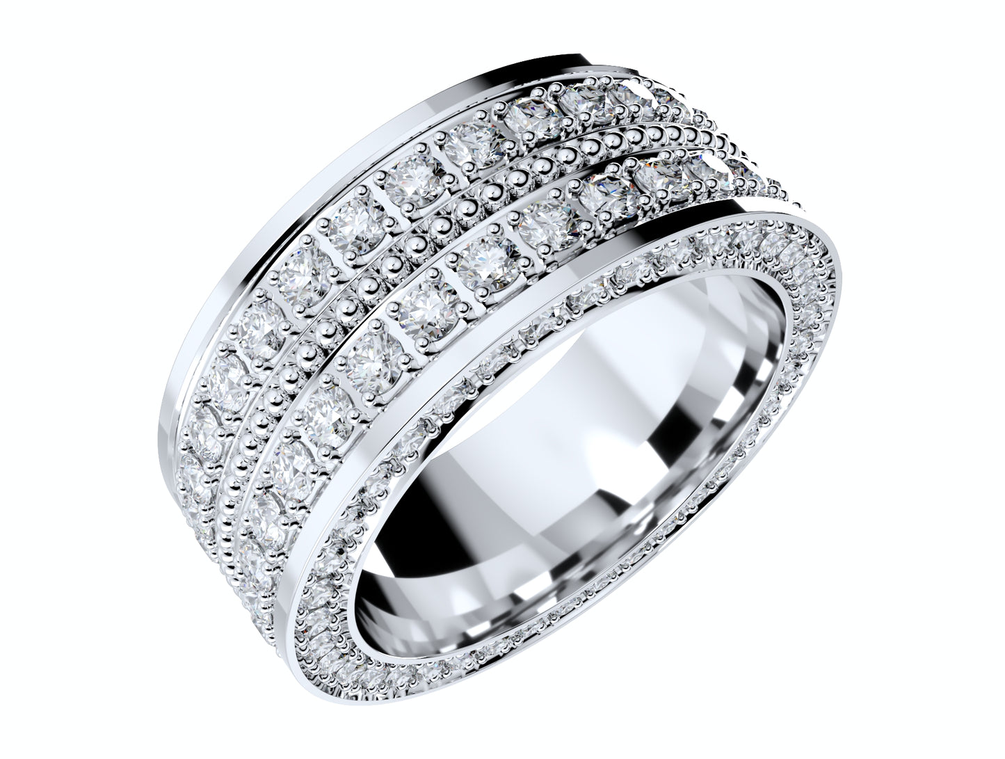 Wedding Ring For Men And Women 9 mm Wide Design-PSJM001V12VE 3D print model