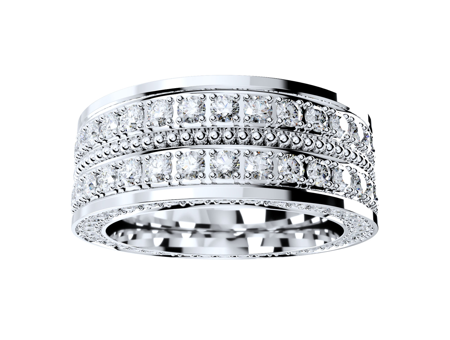 Wedding Ring For Men And Women 9 mm Wide Design-PSJM001V12VE 3D print model