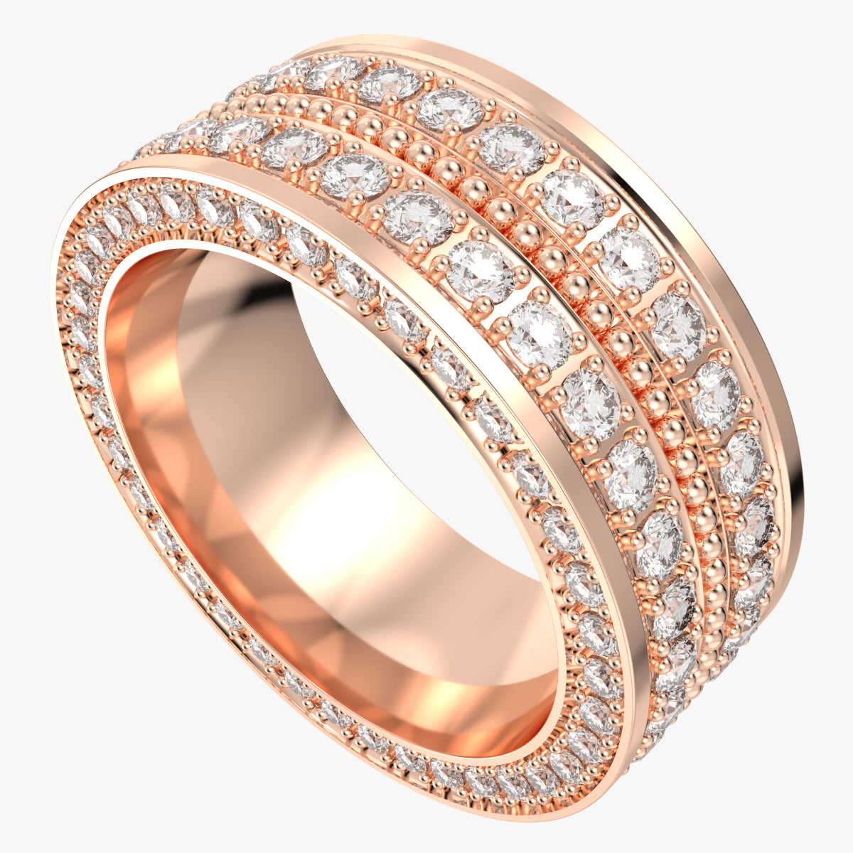 Wedding Ring For Men And Women 9 mm Wide Design-PSJM001V12VE 3D print model