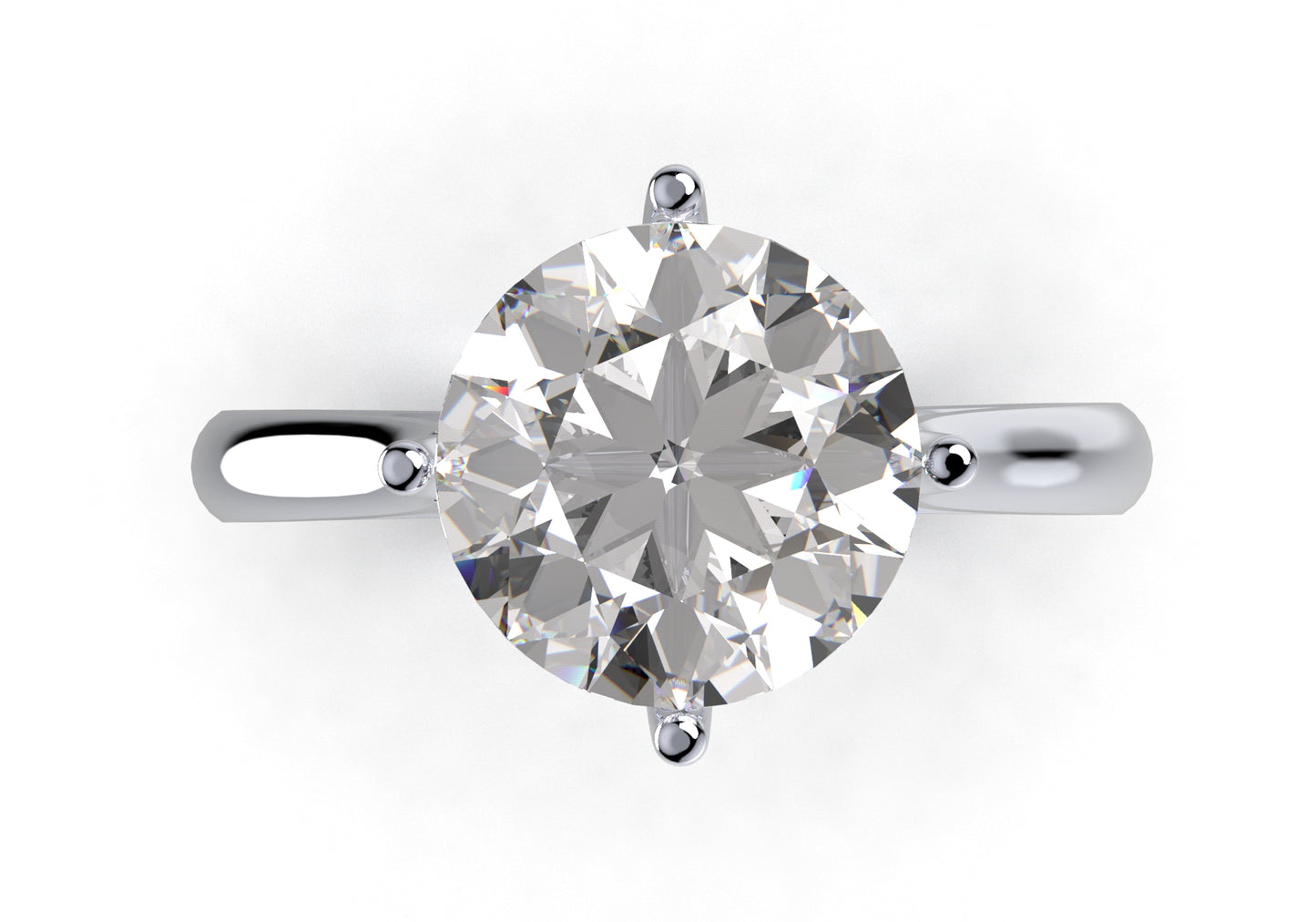 Engagement Ring Solitaire CAD Design-CC119 3D print model