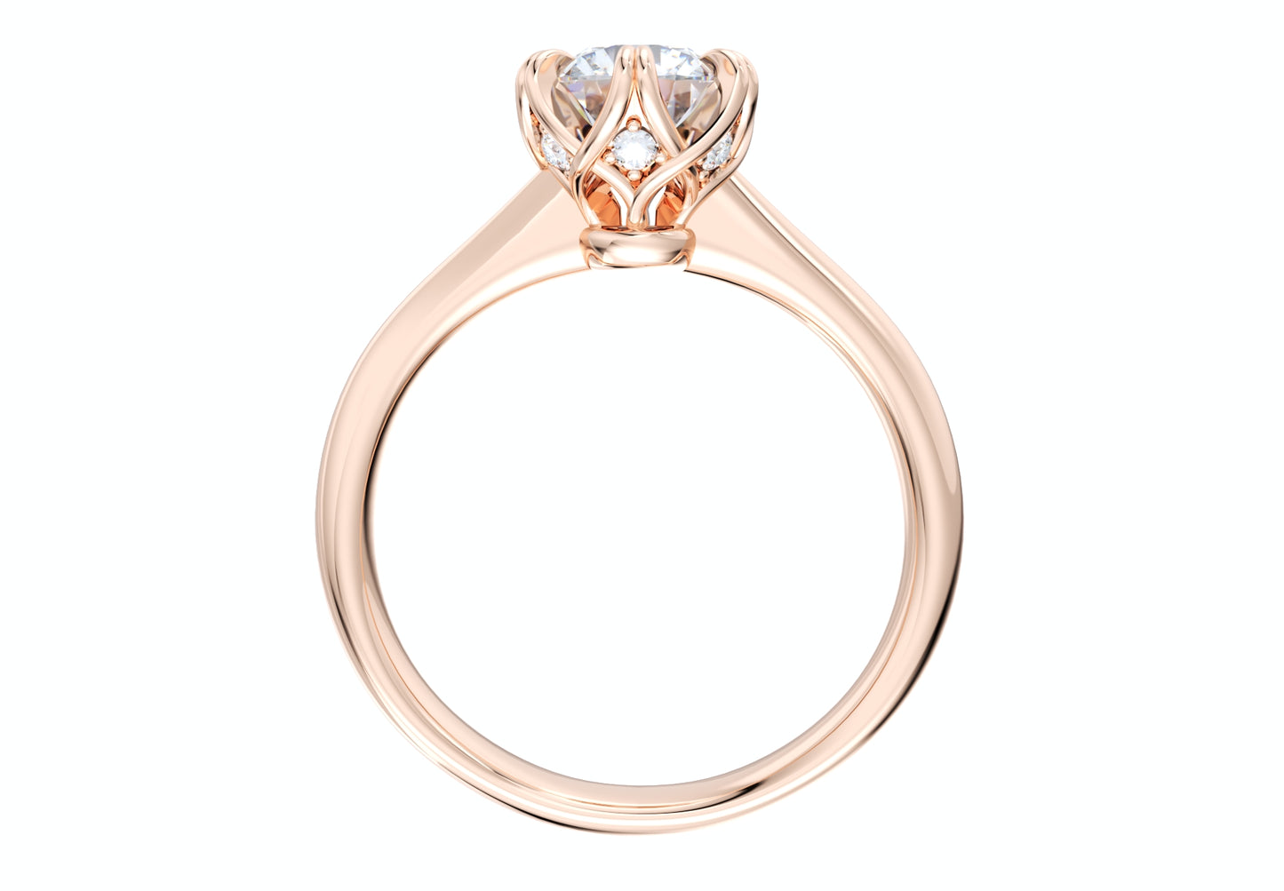 Jewelry Engagement Ring Diamond Basket CAD Design-CC38-5.8mm