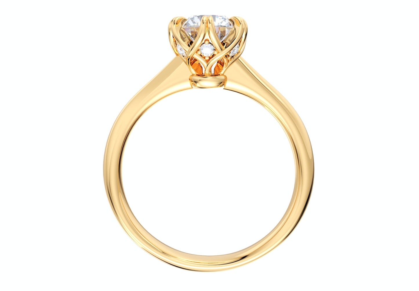 Jewelry Engagement Ring Diamond Basket CAD Design-CC38-5.8mm