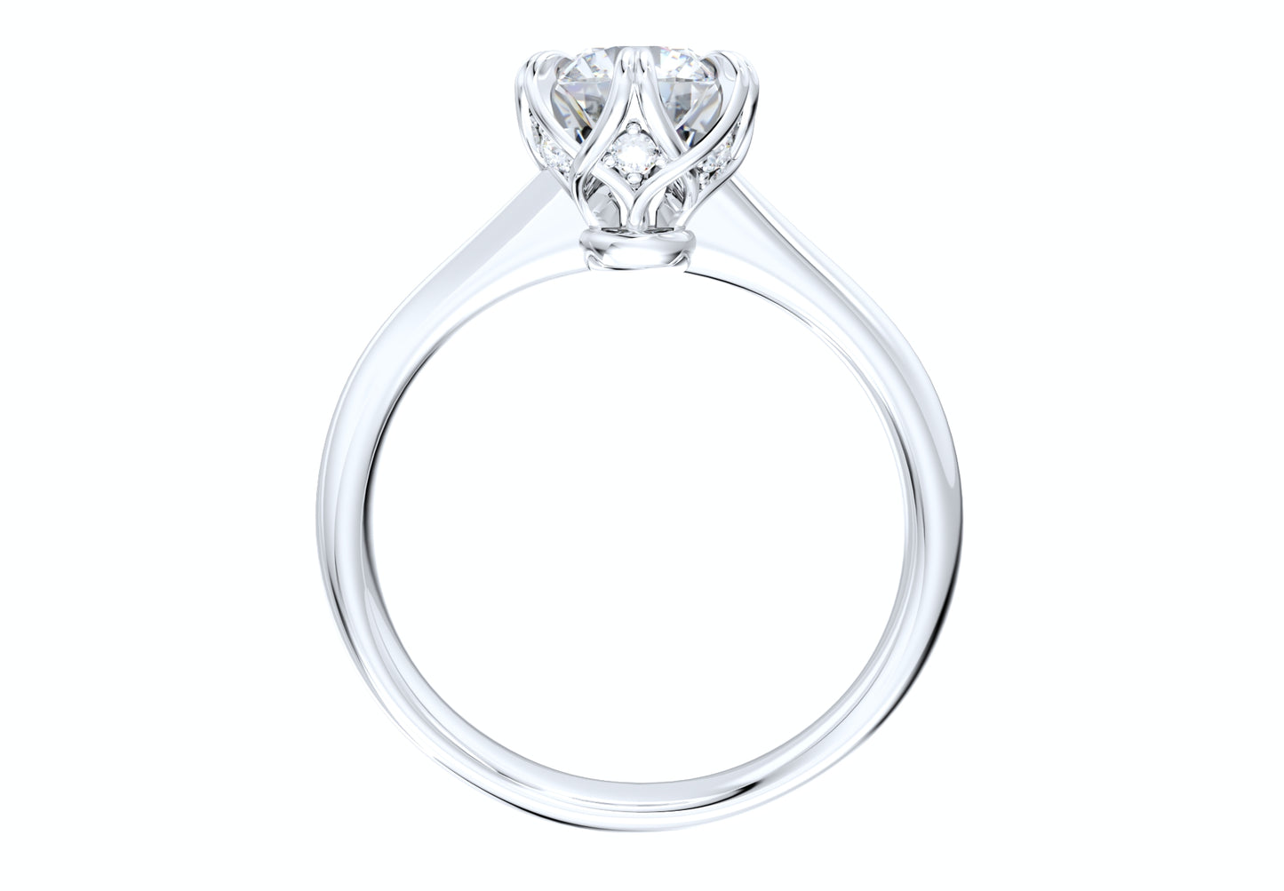Jewelry Engagement Ring Diamond Basket CAD Design-CC38-5.8mm