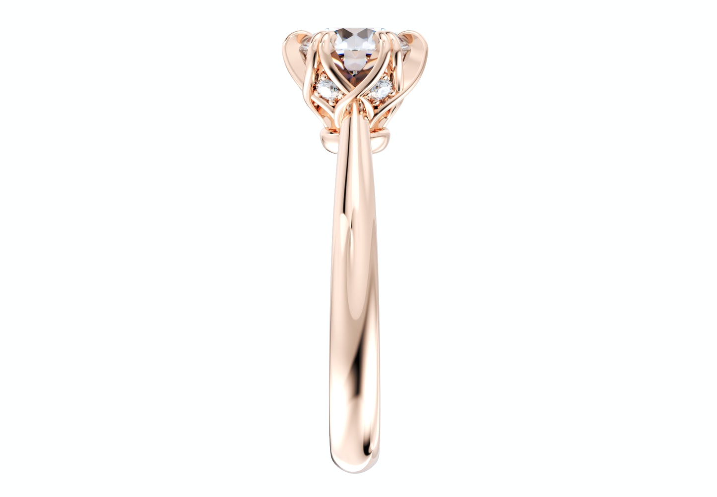 Jewelry Engagement Ring Diamond Basket CAD Design-CC38-5.8mm
