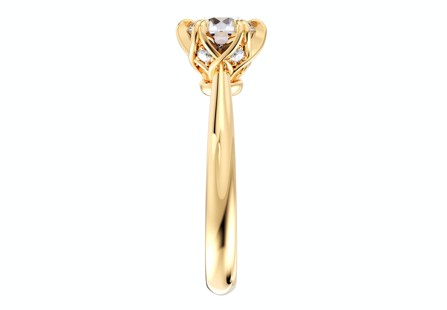 Jewelry Engagement Ring Diamond Basket CAD Design-CC38-5.8mm