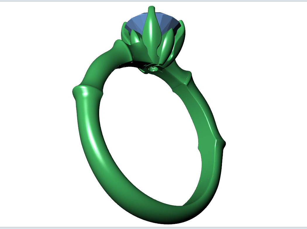 JEWELRY ENGAGEMENT RING STL FILE FOR DOWNLOAD AND PRINT- CA2 3D print model.