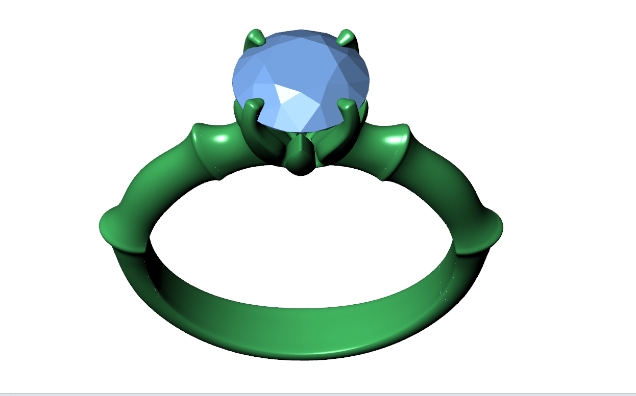 JEWELRY ENGAGEMENT RING STL FILE FOR DOWNLOAD AND PRINT- CA2 3D print model.