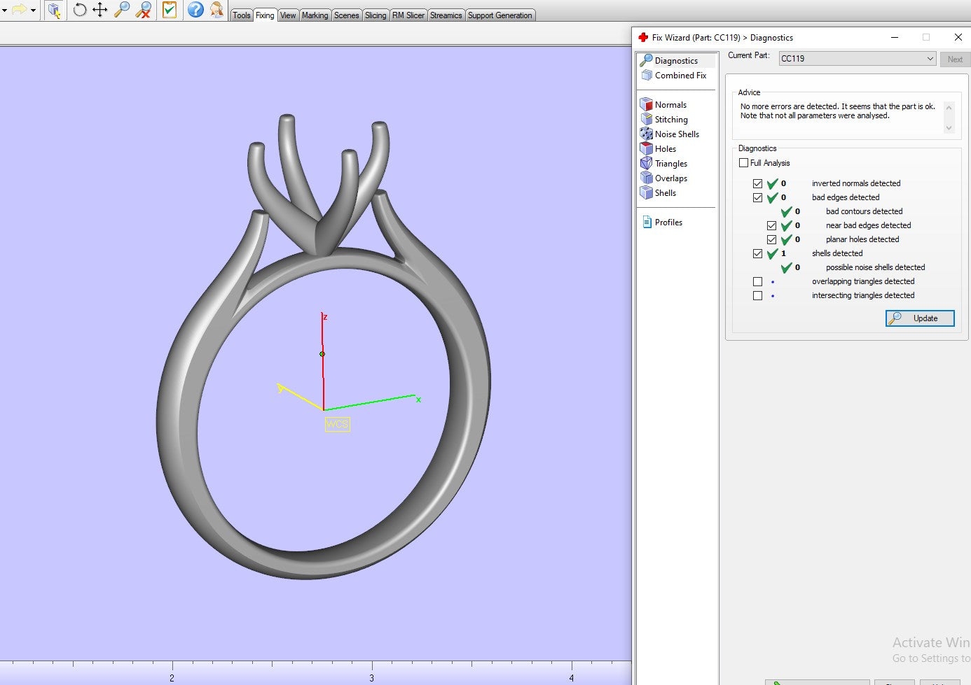 Engagement Ring Solitaire CAD Design-CC119 3D print model