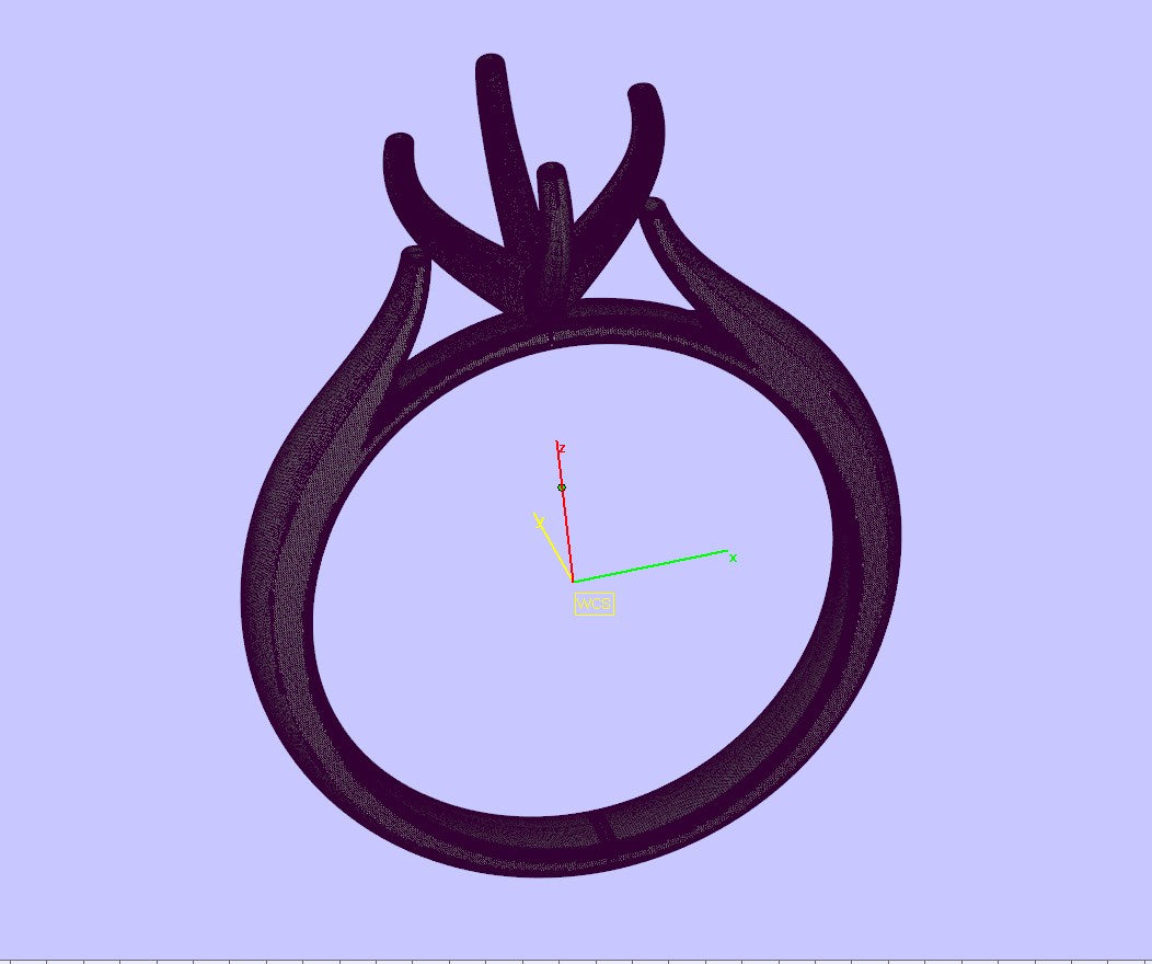 Engagement Ring Solitaire CAD Design-CC119 3D print model
