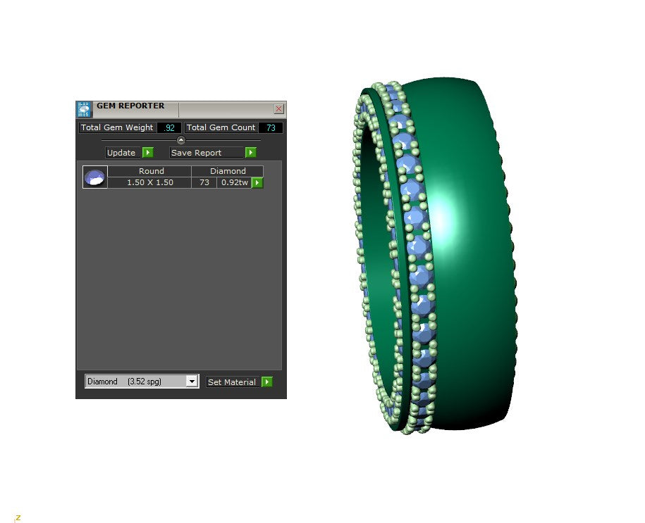 Wedding Ring Set Women Ring CAD Design-PSJM001V1
