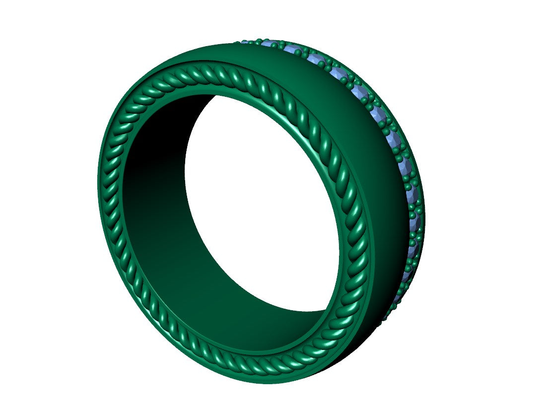 Wedding Ring Set Women Men Ring CAD Design-PSJM001V2