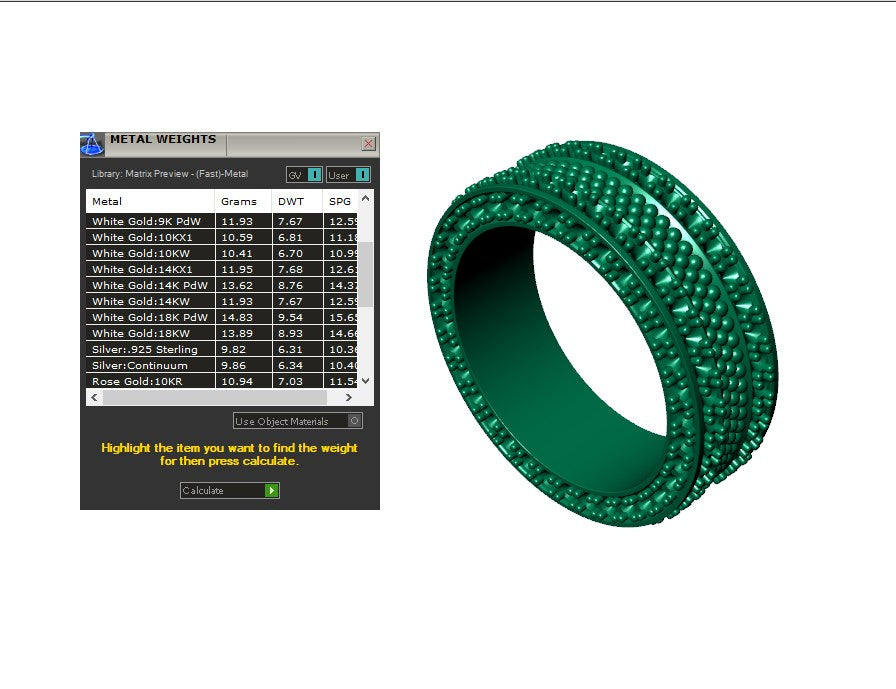 Wedding Set Ring Women Men Ring CAD Design-PSJM001V9