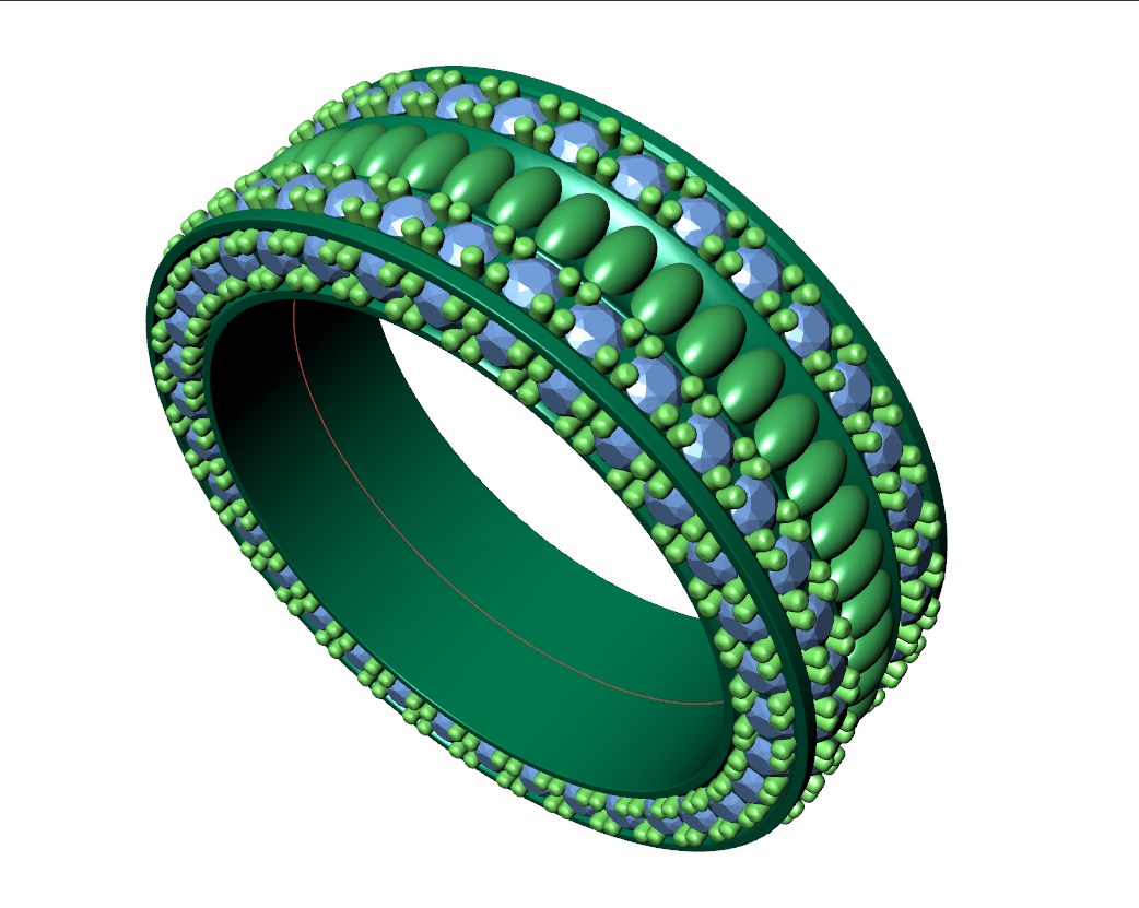 Wedding Set Ring Women Men Ring CAD Design-PSJM001V10