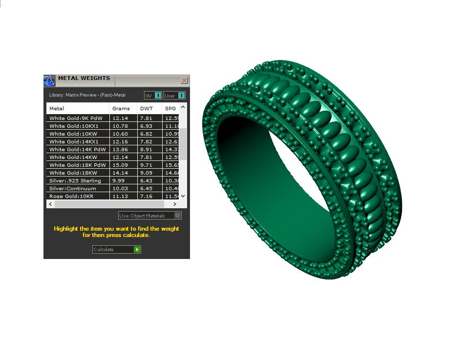 Wedding Set Ring Women Men Ring CAD Design-PSJM001V10