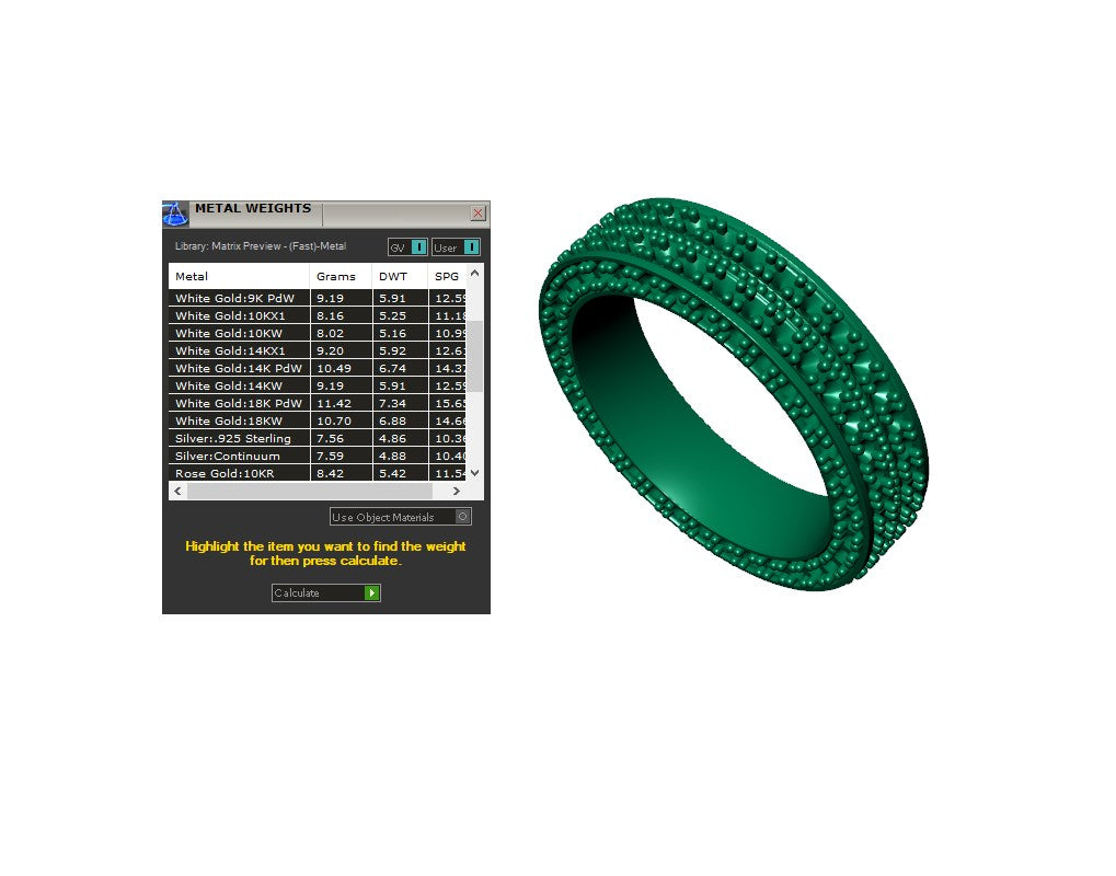 Wedding Set Ring Women Men Ring CAD Design-PSJM001V13