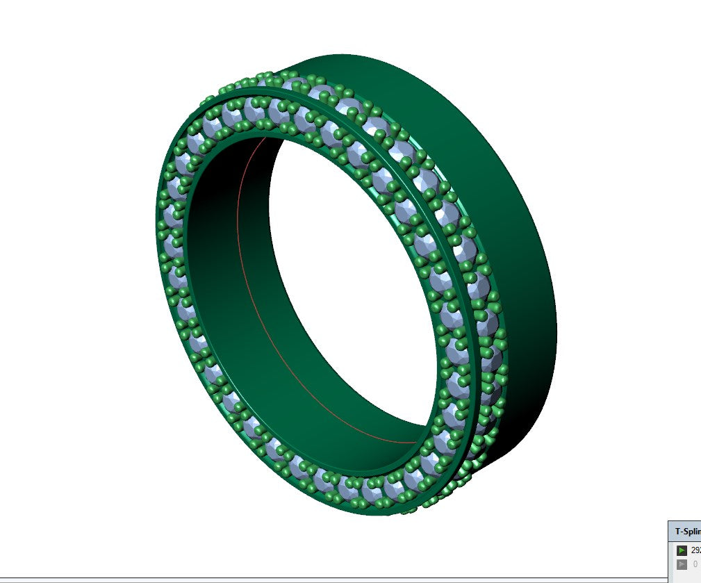 Wedding Set Ring Women Men Ring CAD Design-PSJM001V15 3D print model