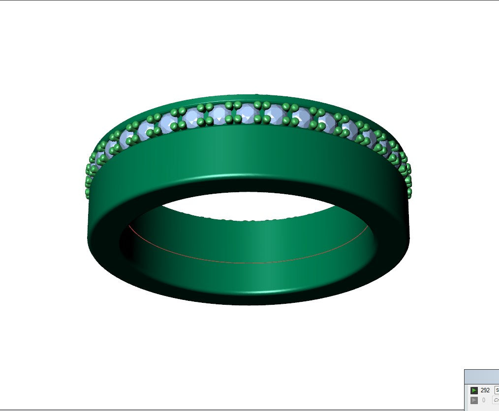 Wedding Set Ring Women Men Ring CAD Design-PSJM001V15 3D print model