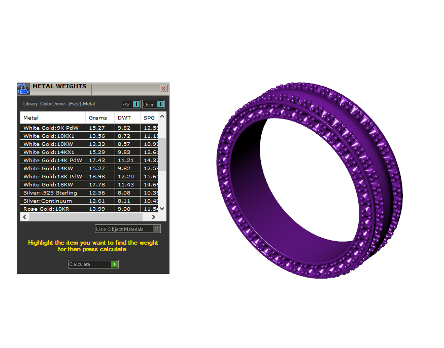 Wedding Ring Set Band Ring Men Ring CAD Design-PSJM001V4-12 3D print model