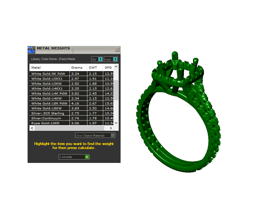 Diamond Round Halo Engagement Ring 3D CAD Design 3D Print Model-O-1-102