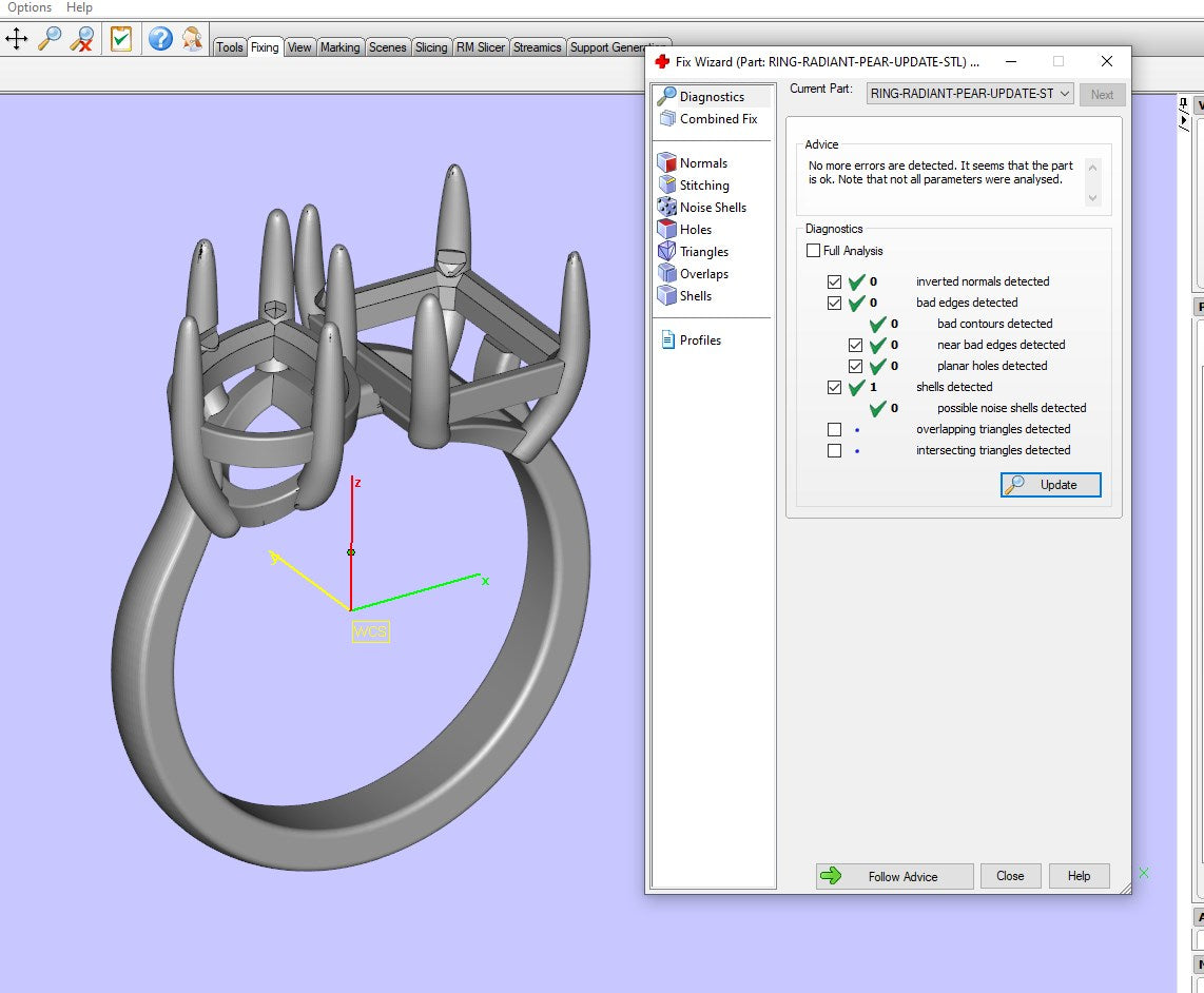 Cocktail Ring Design Emerald And Pear Shape-JCNP-02 3D Print Model