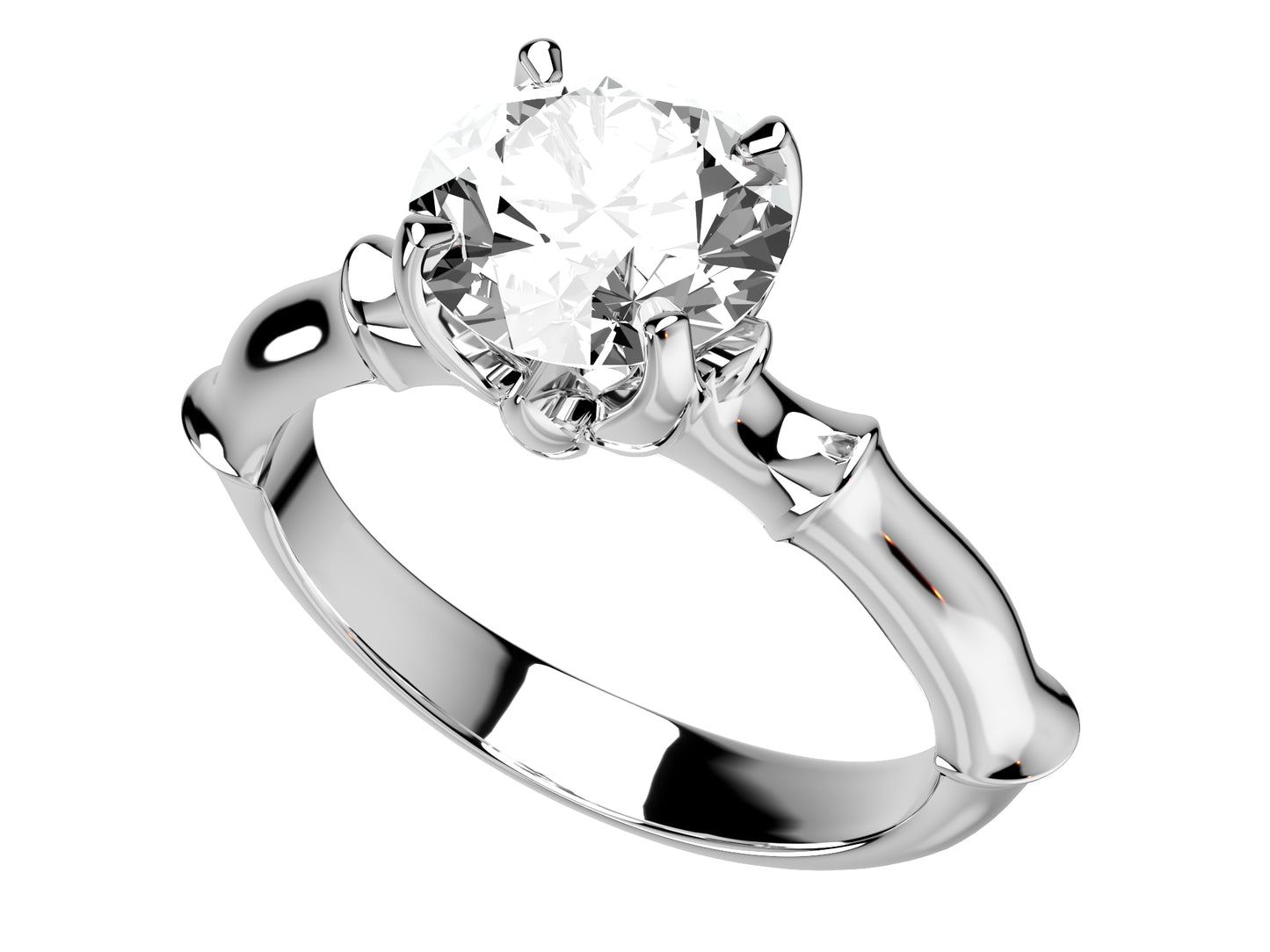 JEWELRY ENGAGEMENT RING STL FILE FOR DOWNLOAD AND PRINT- CA2 3D print model.