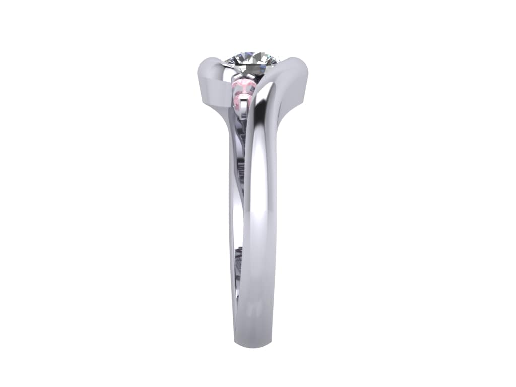 Engagement Ring Solitaire Ring 3D Model Women Ring - CC99 3D print model