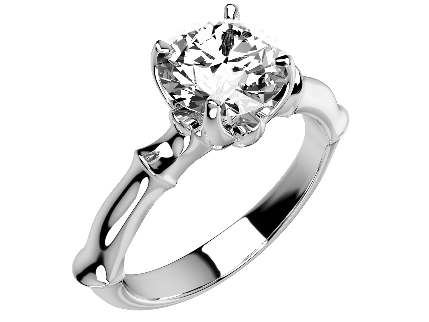 JEWELRY ENGAGEMENT RING STL FILE FOR DOWNLOAD AND PRINT- CA2 3D print model.