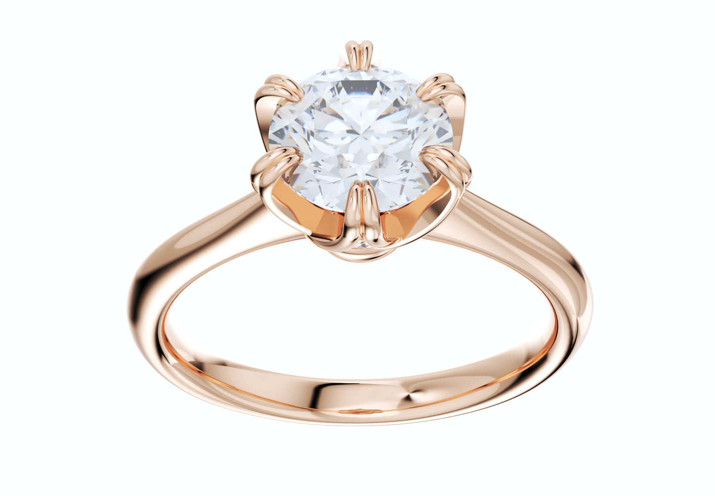 Jewelry Engagement Ring Diamond Basket CAD Design-CC38-5.8mm