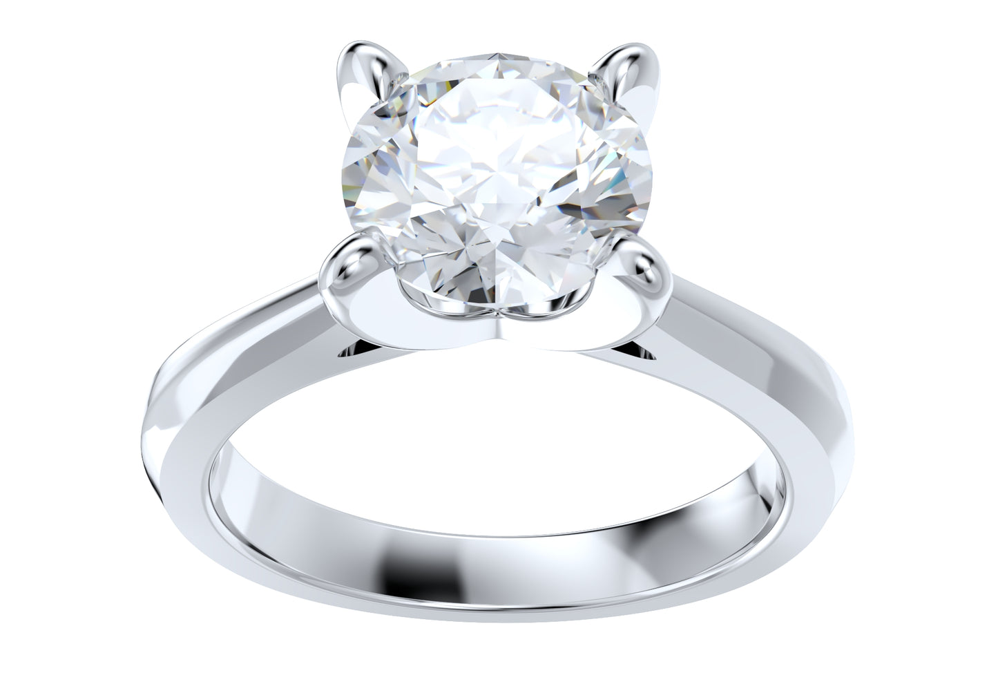 Engagement Ring Design STL CAD file Download model Size 5 US CA5 3D Print Model