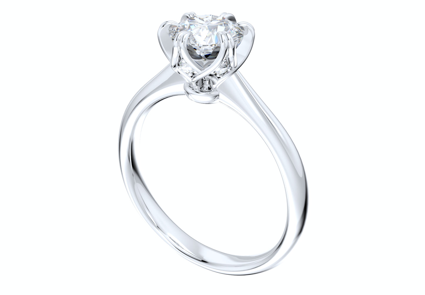 Jewelry Engagement Ring Diamond Basket CAD Design-CC38-5.8mm