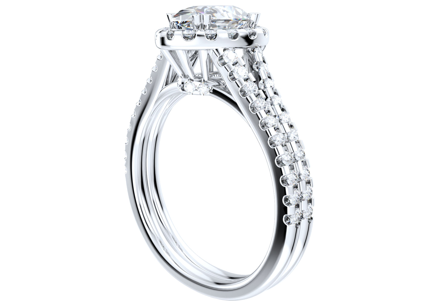 Pear Shape Diamond Engagement Ring -CRL001