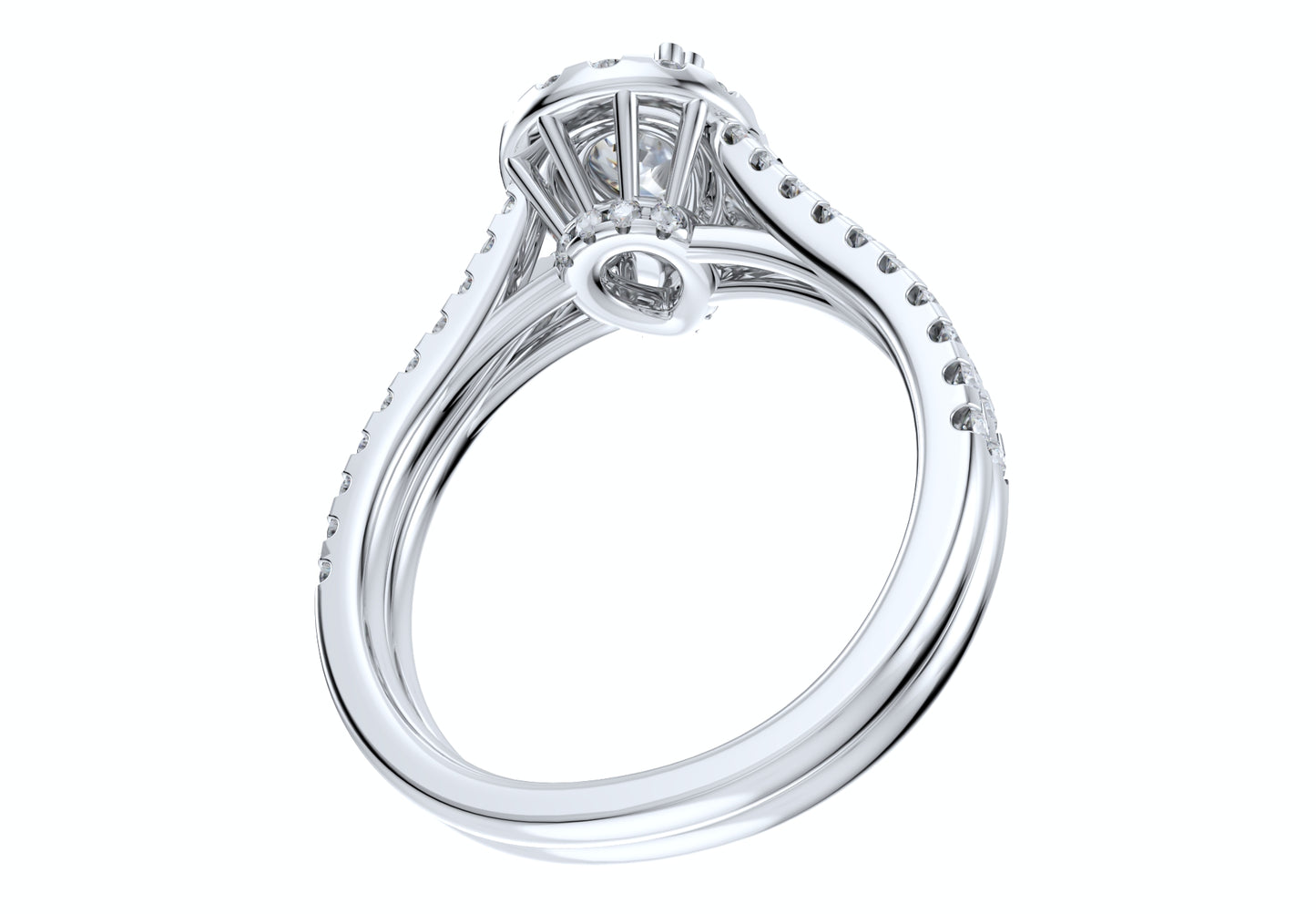 Pear Shape Diamond Engagement Ring -CRL001