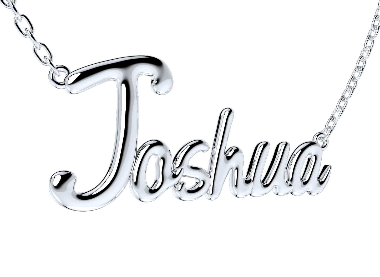 Joshua Shiny Surface Version Jewelry Font Necklace Pendant Design- JDS-B 3D Print Model