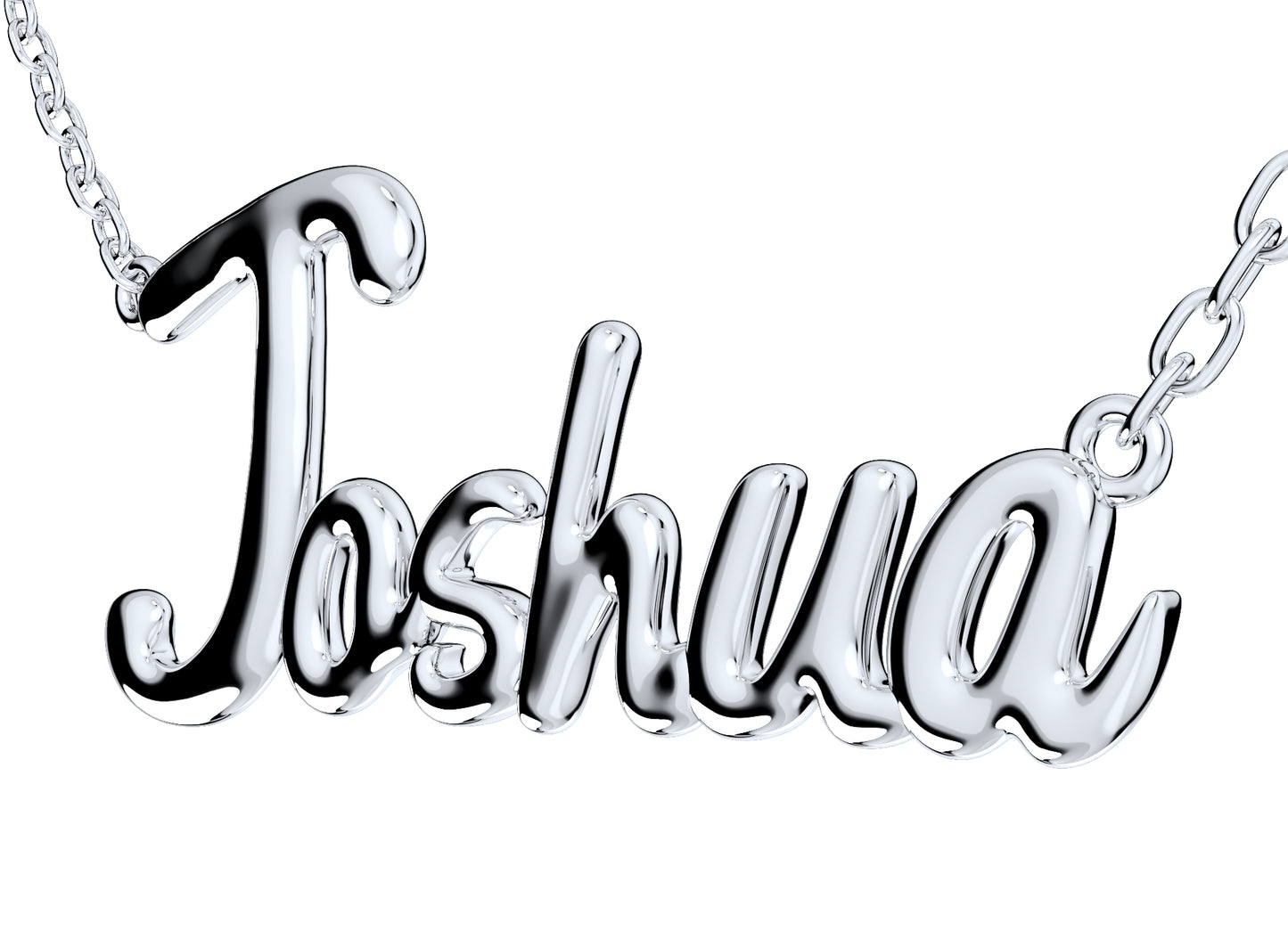 Joshua Shiny Surface Version Jewelry Font Necklace Pendant Design- JDS-B 3D Print Model