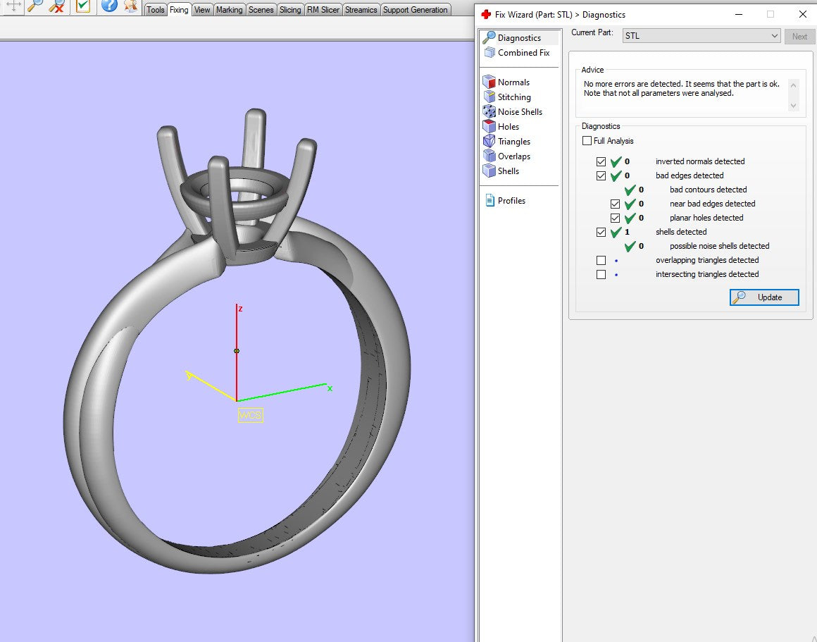 Twisted Engagement Solitaire Ring 3D CAD Design-O11031