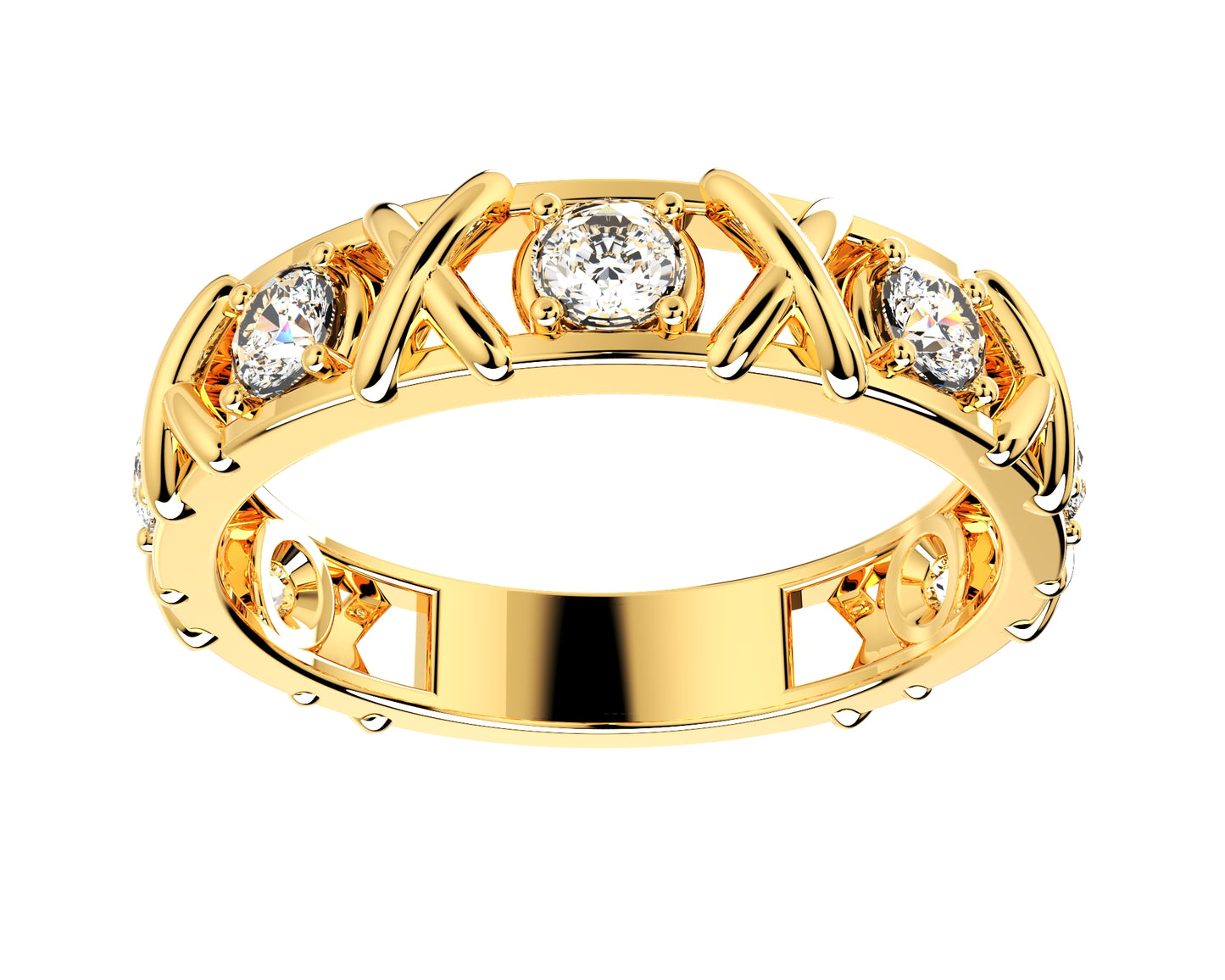 Wedding Set Ring 3D CAD Design-O11113