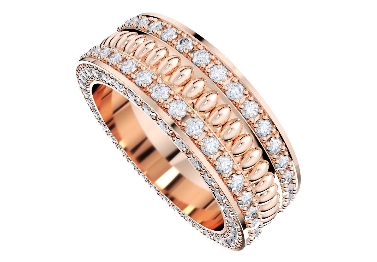 Wedding Set Ring Women Men Ring CAD Design-PSJM001V10