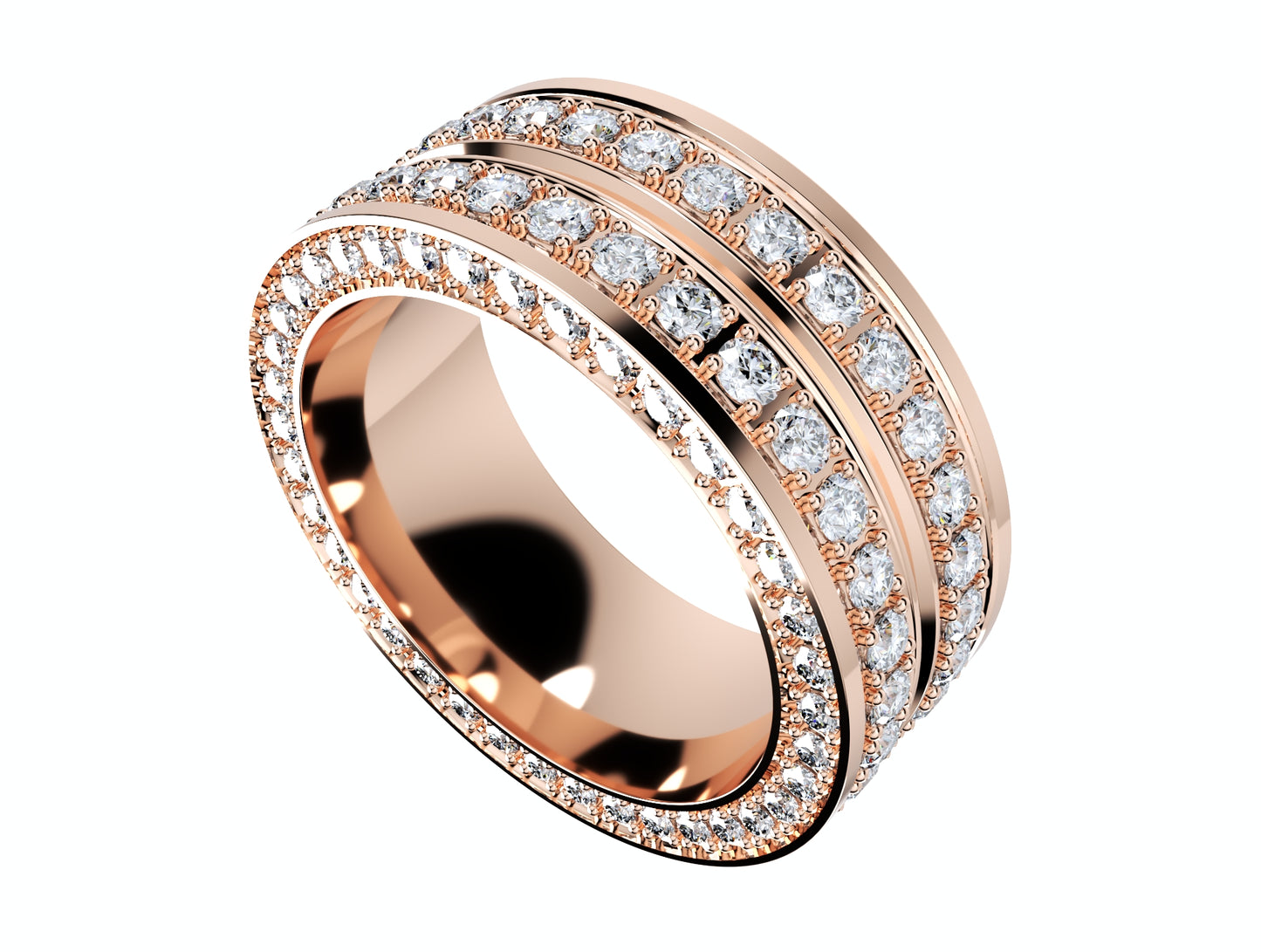 Ring For Men And Women 9 mm Wide Design-PSJM001V12VA 3D print model