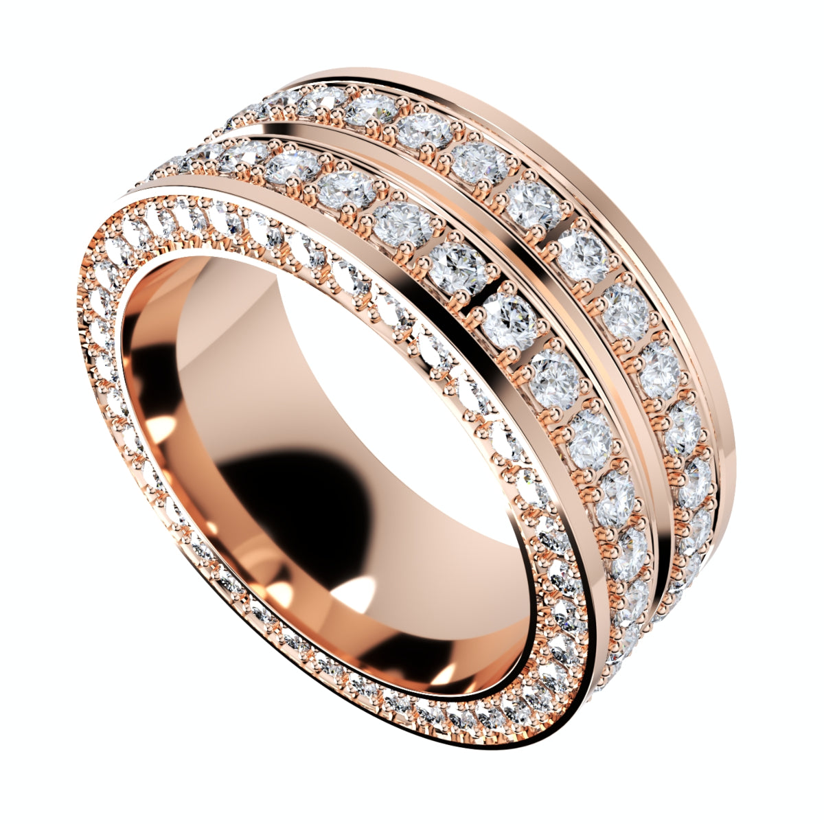 Ring For Men And Women 9 mm Wide Design-PSJM001V12VA 3D print model