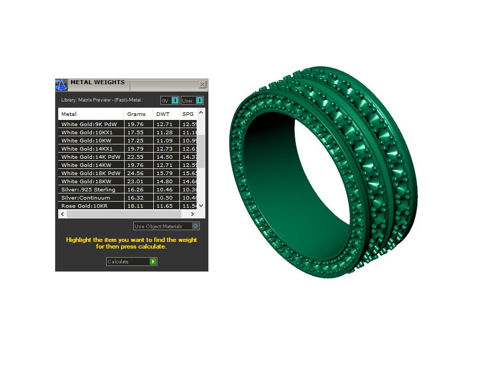 Ring For Men And Women 9 mm Wide Design-PSJM001V12VA 3D print model