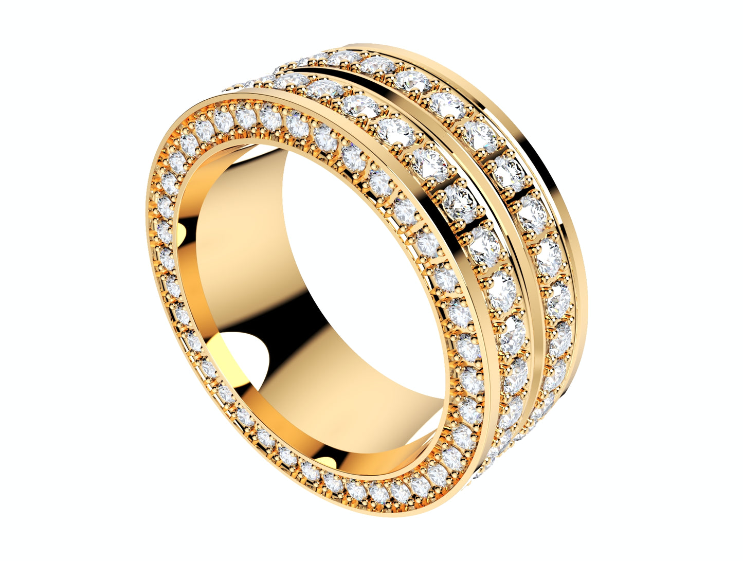 Ring For Men And Women 9 mm Wide Design-PSJM001V12VA 3D print model