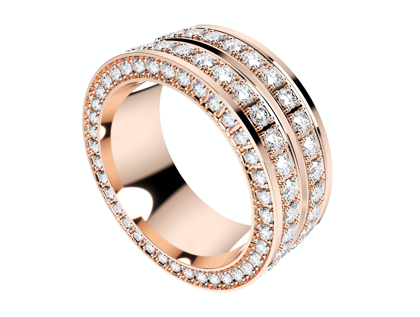 Ring For Men And Women 9 mm Wide Design-PSJM001V12VA 3D print model
