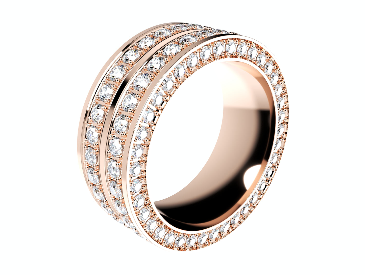 Ring For Men And Women 9 mm Wide Design-PSJM001V12VA 3D print model