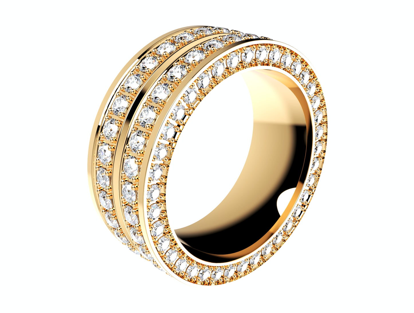 Ring For Men And Women 9 mm Wide Design-PSJM001V12VA 3D print model