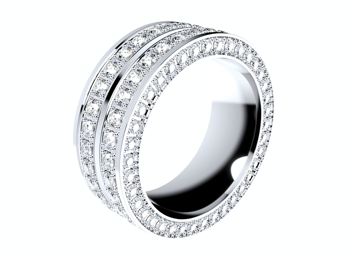 Ring For Men And Women 9 mm Wide Design-PSJM001V12VA 3D print model