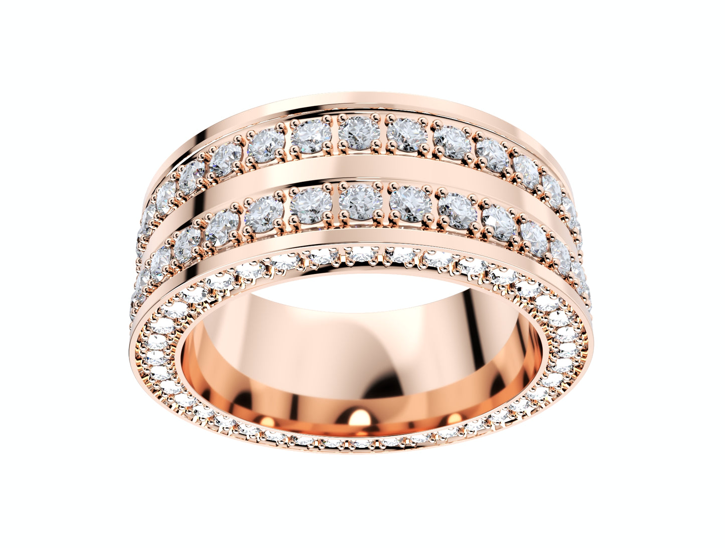 Wedding Ring For Men And Women 9 mm Wide Design-PSJM001V12VB 3D print model