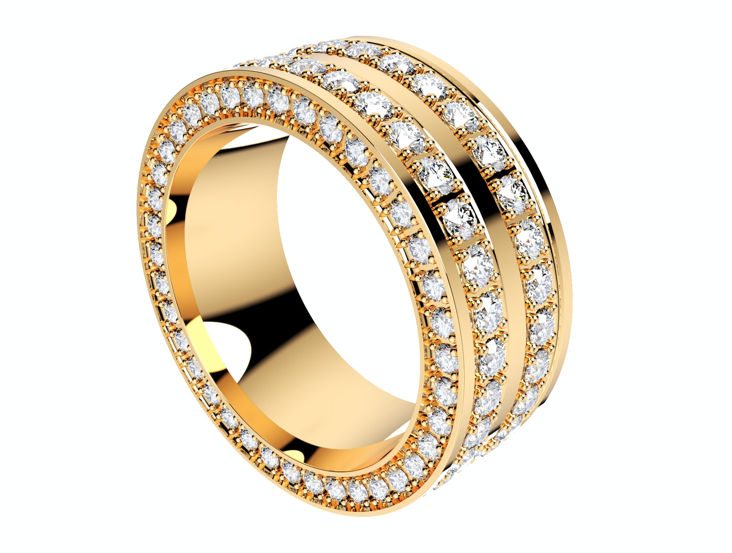 Wedding Ring For Men And Women 9 mm Wide Design-PSJM001V12VB 3D print model