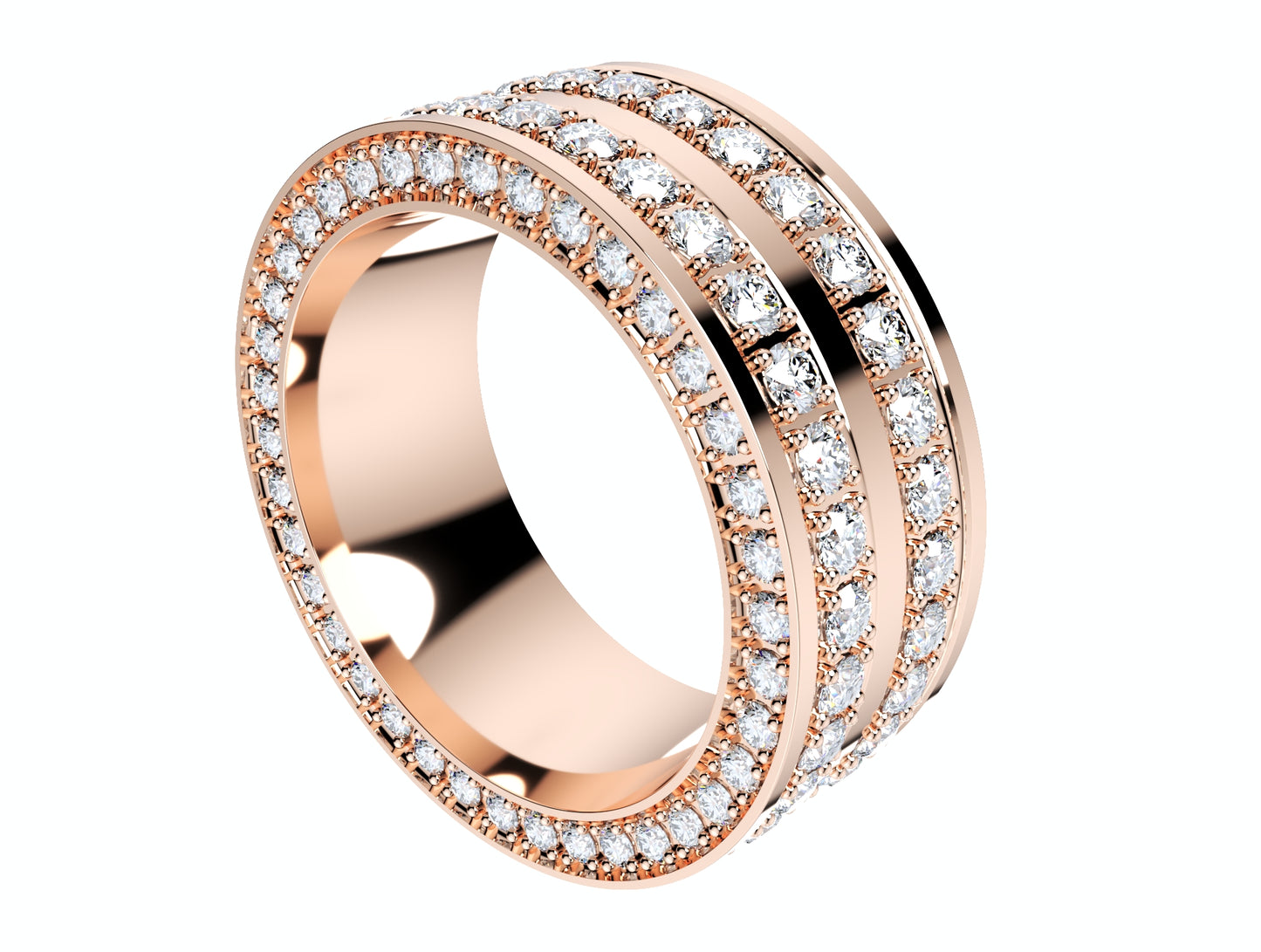 Wedding Ring For Men And Women 9 mm Wide Design-PSJM001V12VB 3D print model